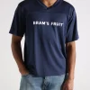 Bram's Fruit Mesh Soccer T-Shirt Navy