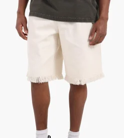 Bram's Fruit Twill Shorts Distressed Beige