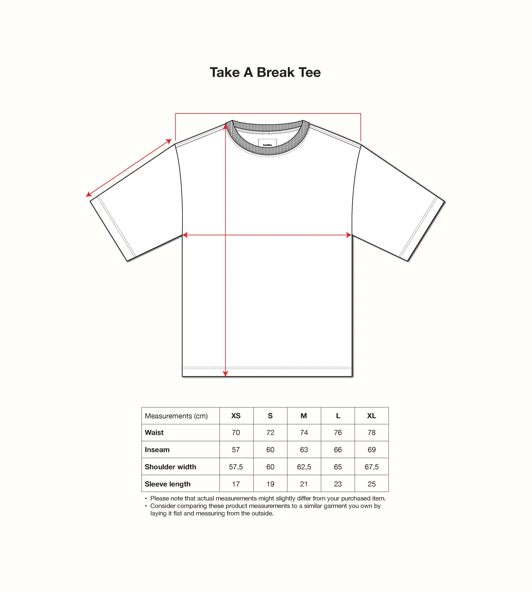 Baskèts Café Take A Break Tee White