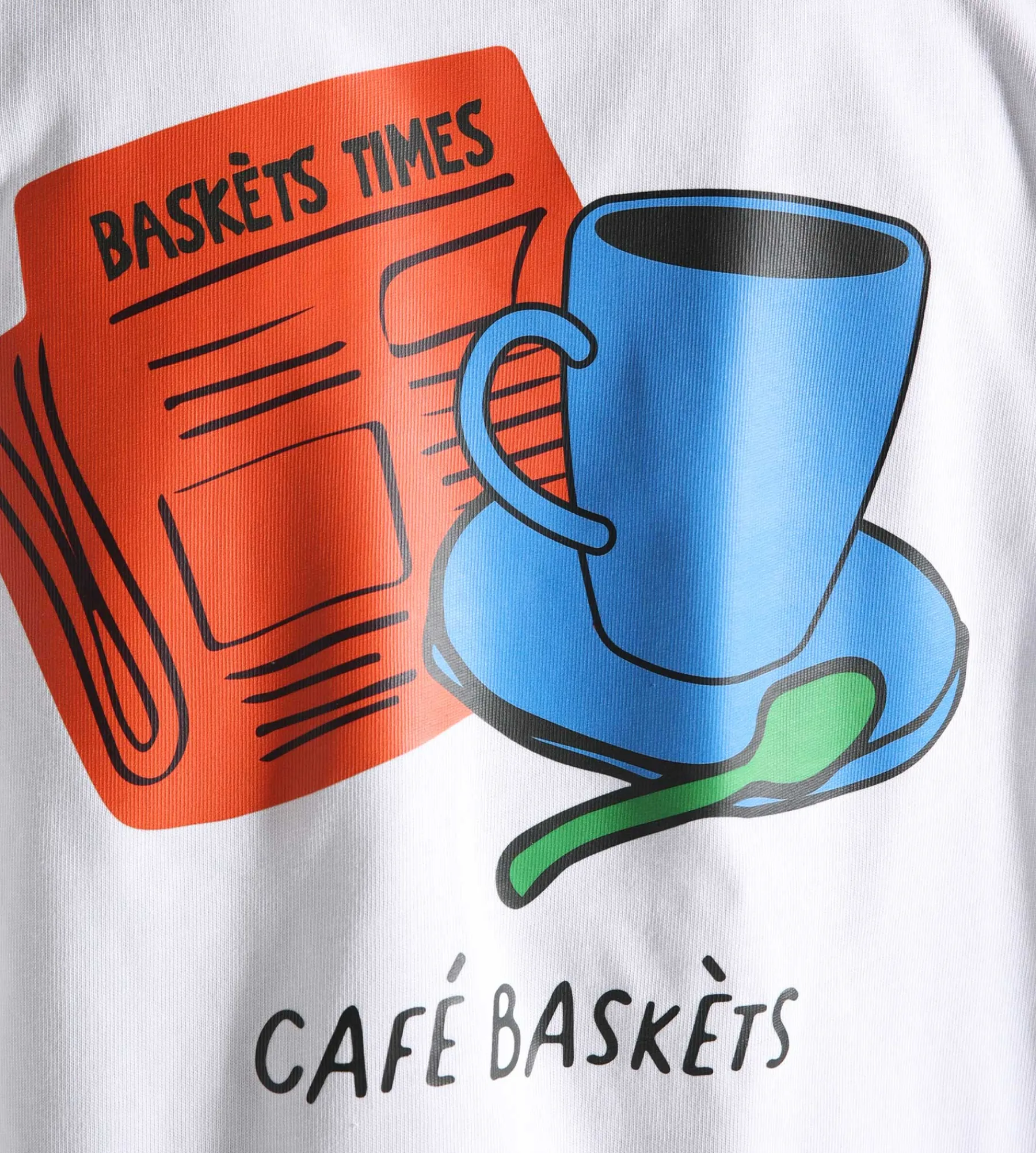Baskèts Café Times Tee White