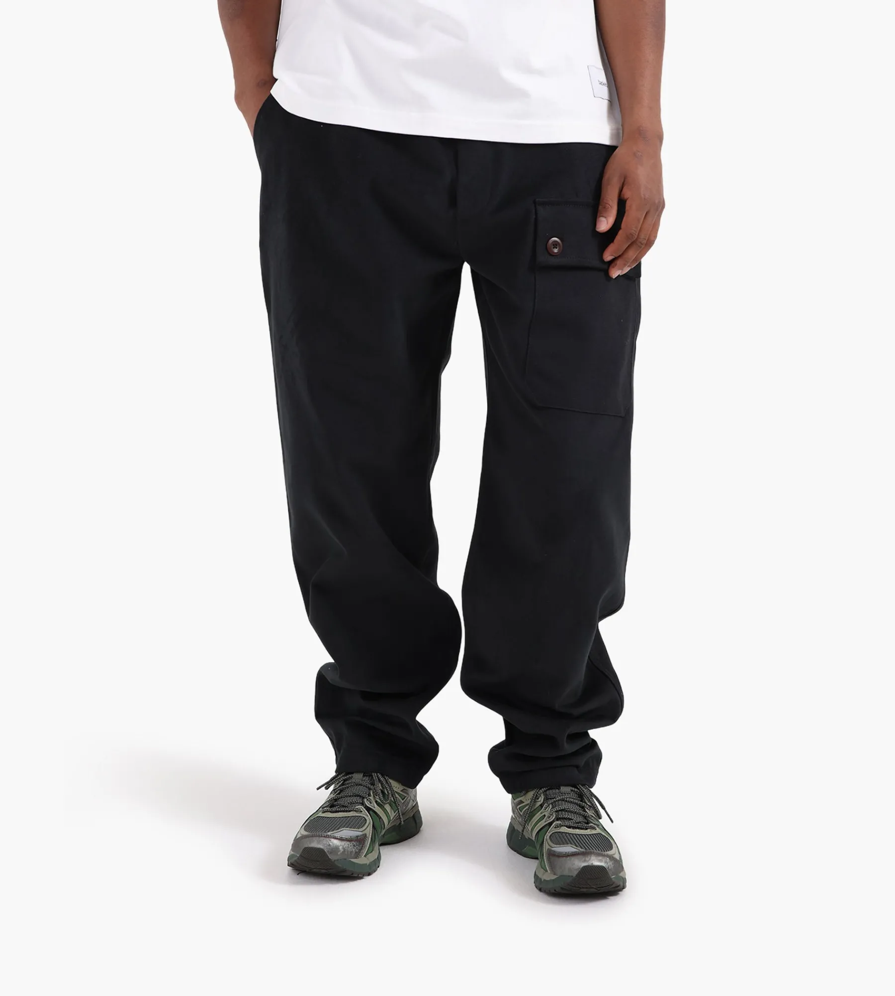 Café-Mountain Reverse Panel Work Pant Washed Coal