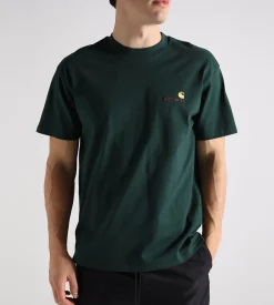 Carhartt WIP American Script T-Shirt Conifer