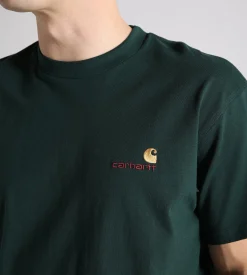 Carhartt WIP American Script T-Shirt Conifer