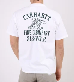 Carhartt WIP Cabinetry T-Shirt White Black