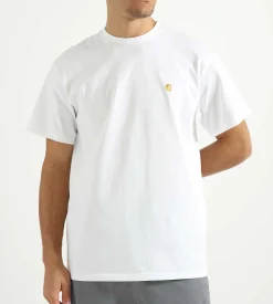 Carhartt WIP Chase T-Shirt White Gold