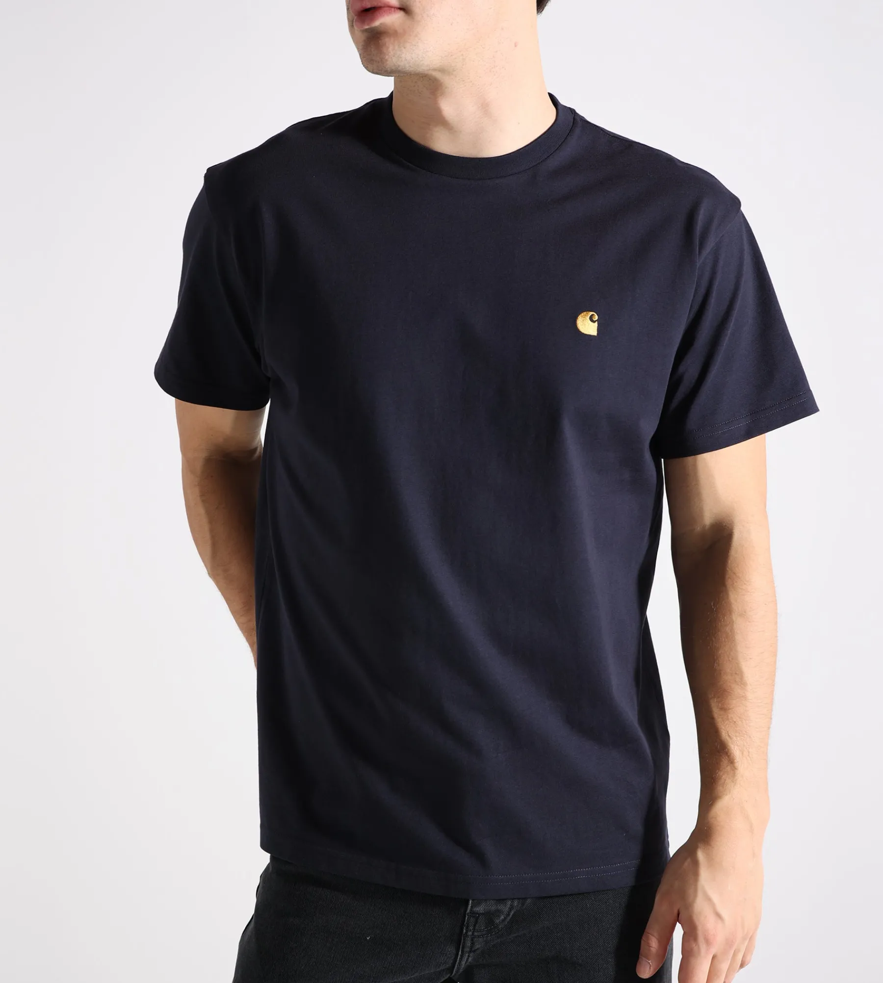 Carhartt WIP Chase T-Shirt Dark Navy Gold