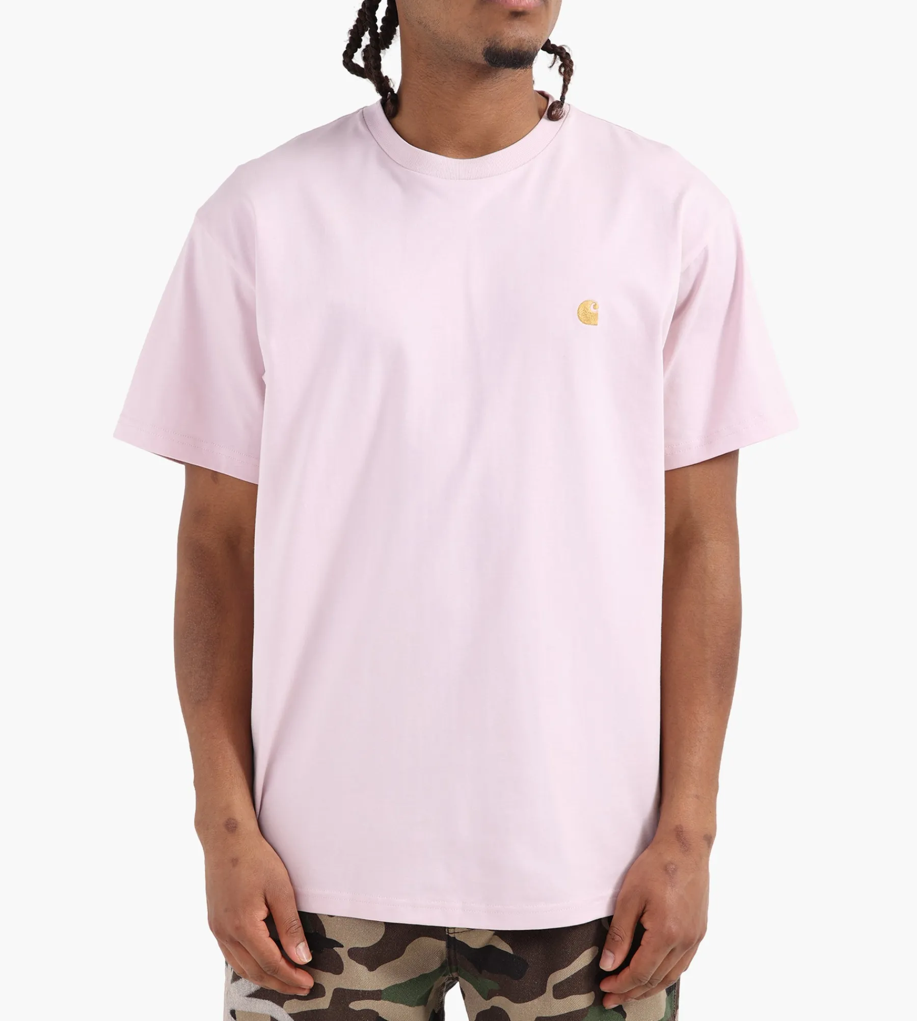 Carhartt WIP Chase T-Shirt Air Pink Gold