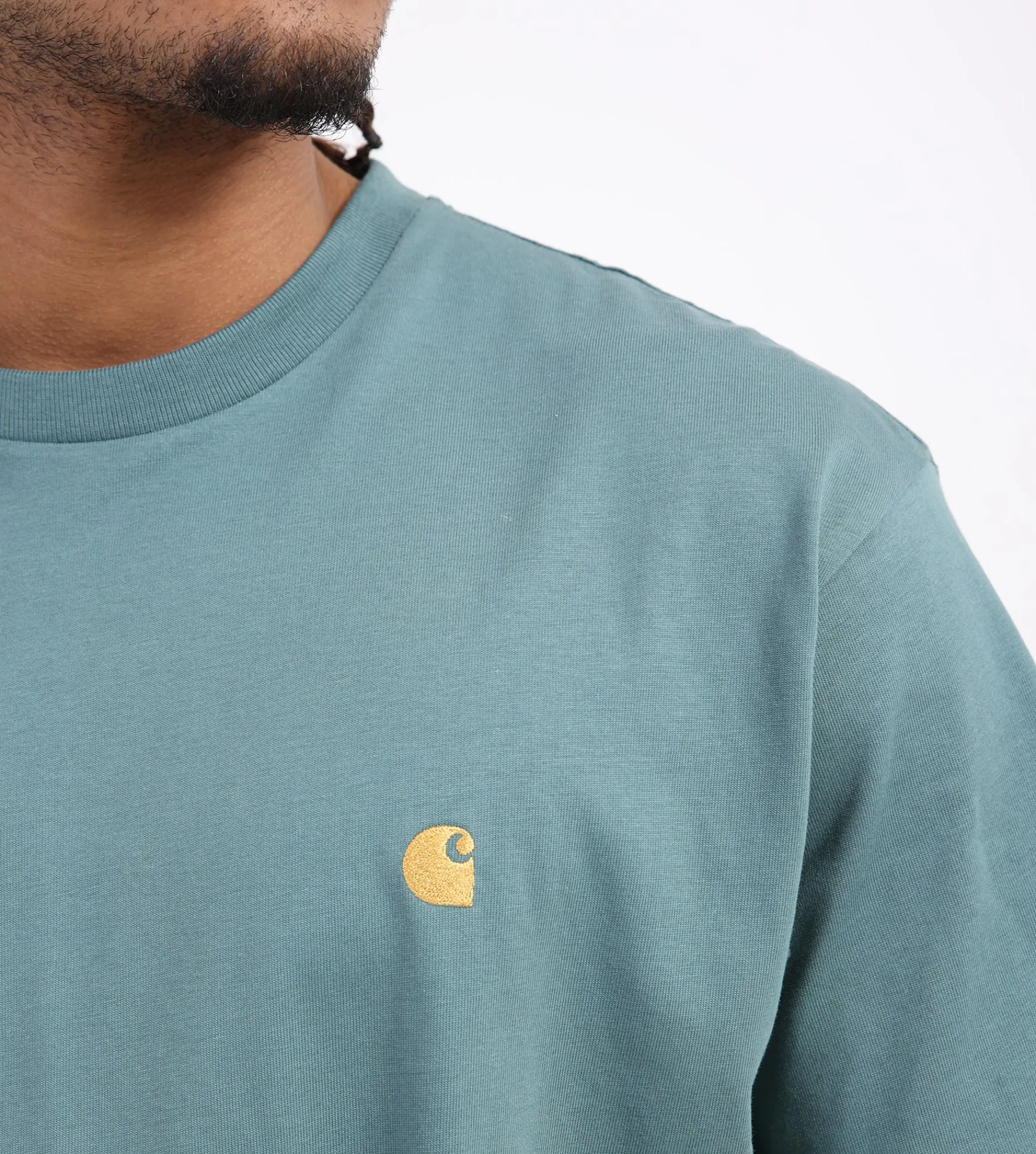 Carhartt WIP Chase T-Shirt Silver Pine Gold