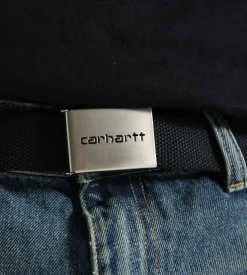 Carhartt WIP Clip Belt Chrome Black