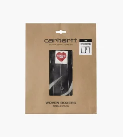 Carhartt WIP Cotton Boxer Seaton Stripe Black Wax