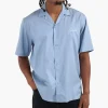 Carhartt WIP Delray Shirt Frosted Blue White