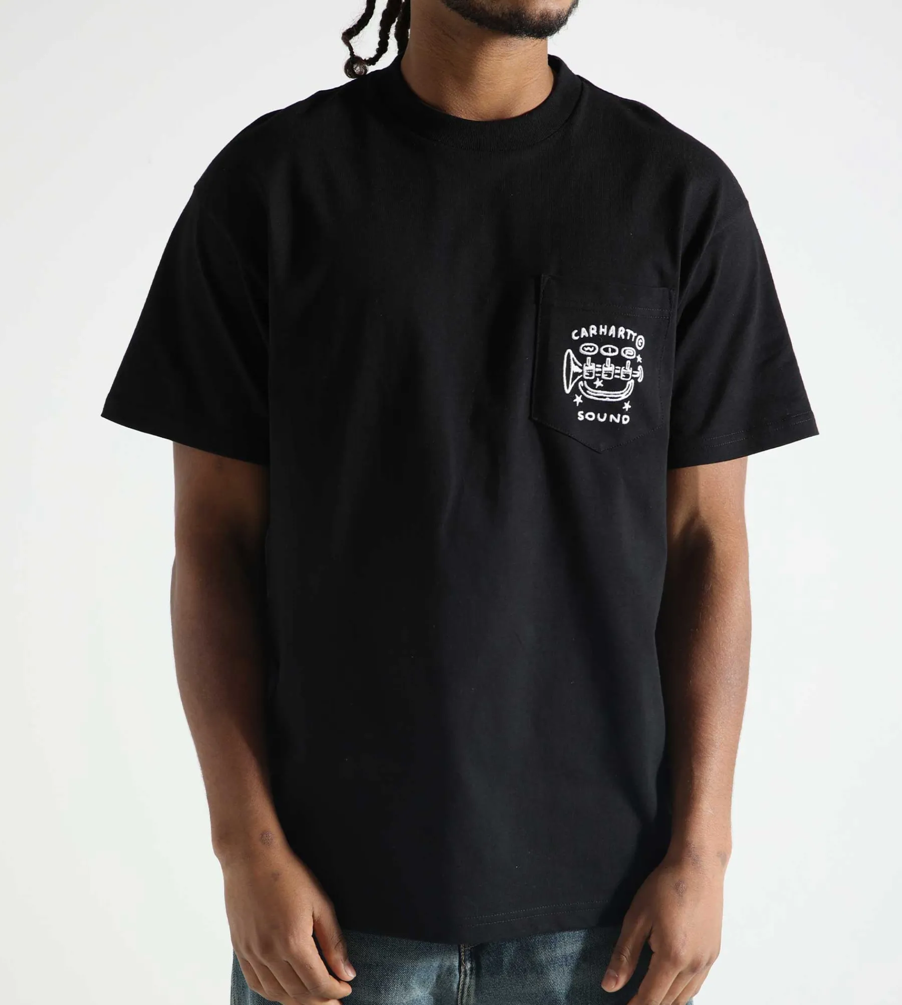 Carhartt WIP Fragments Pocket T-Shirt Black White