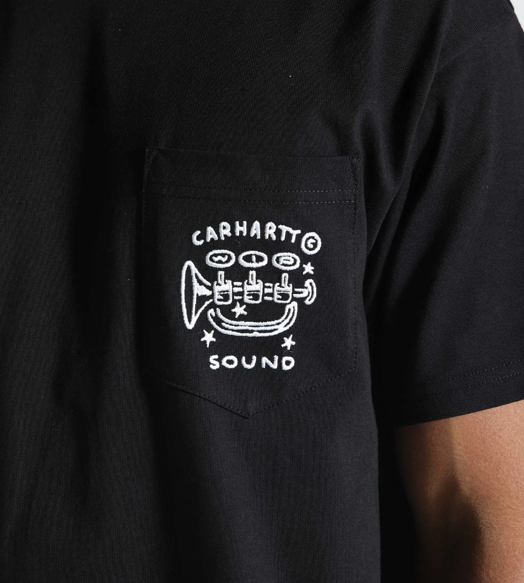 Carhartt WIP Fragments Pocket T-Shirt Black White