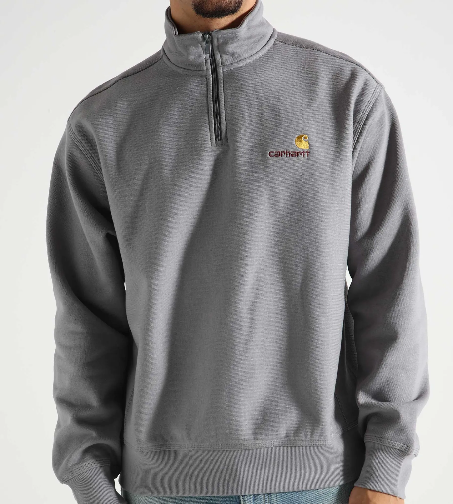 Carhartt WIP Half Zip American Script Sweater Yosemite