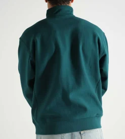 Carhartt WIP Half Zip American Script Sweater Malachite