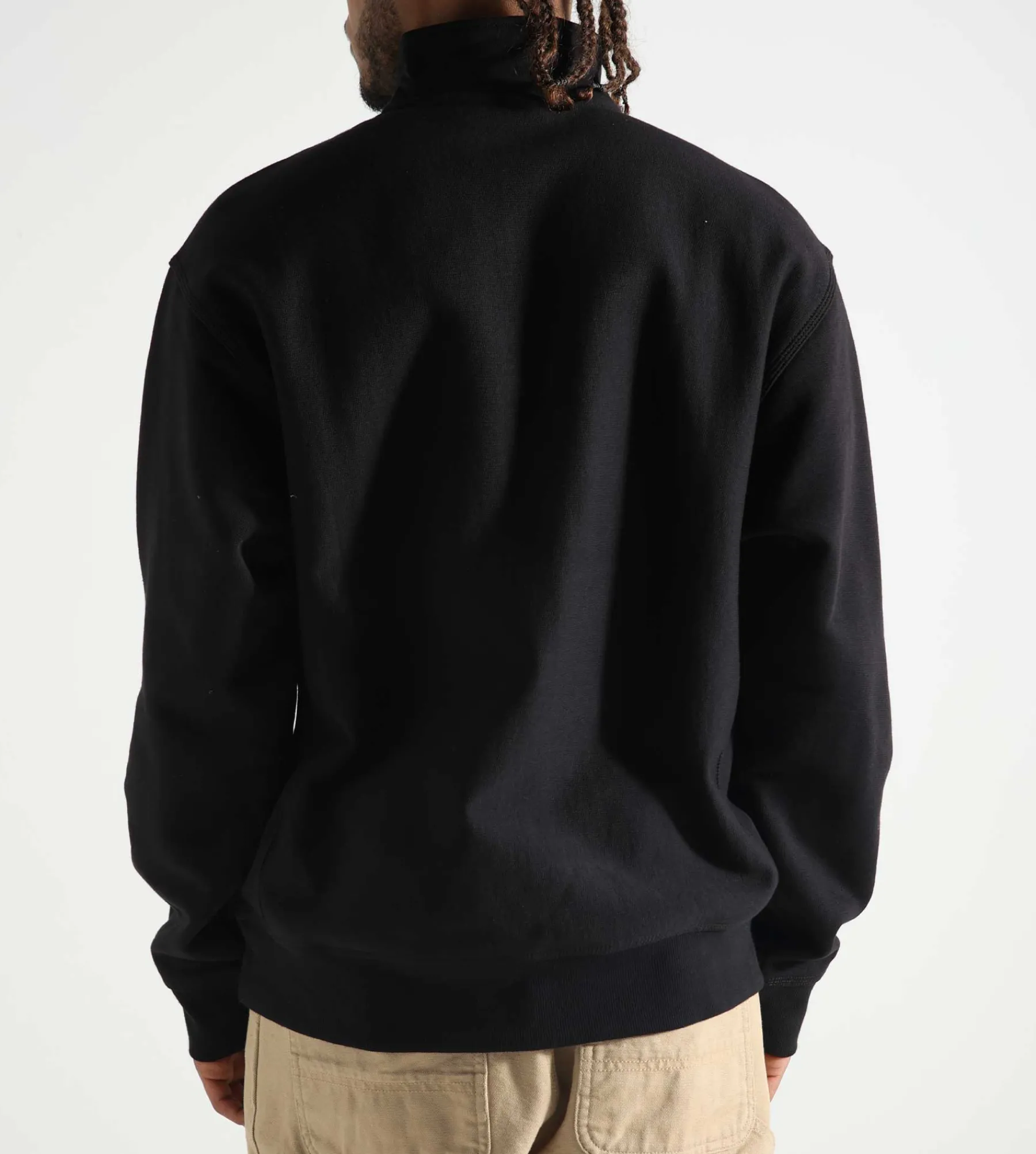Carhartt WIP Half Zip American Script Sweater Black