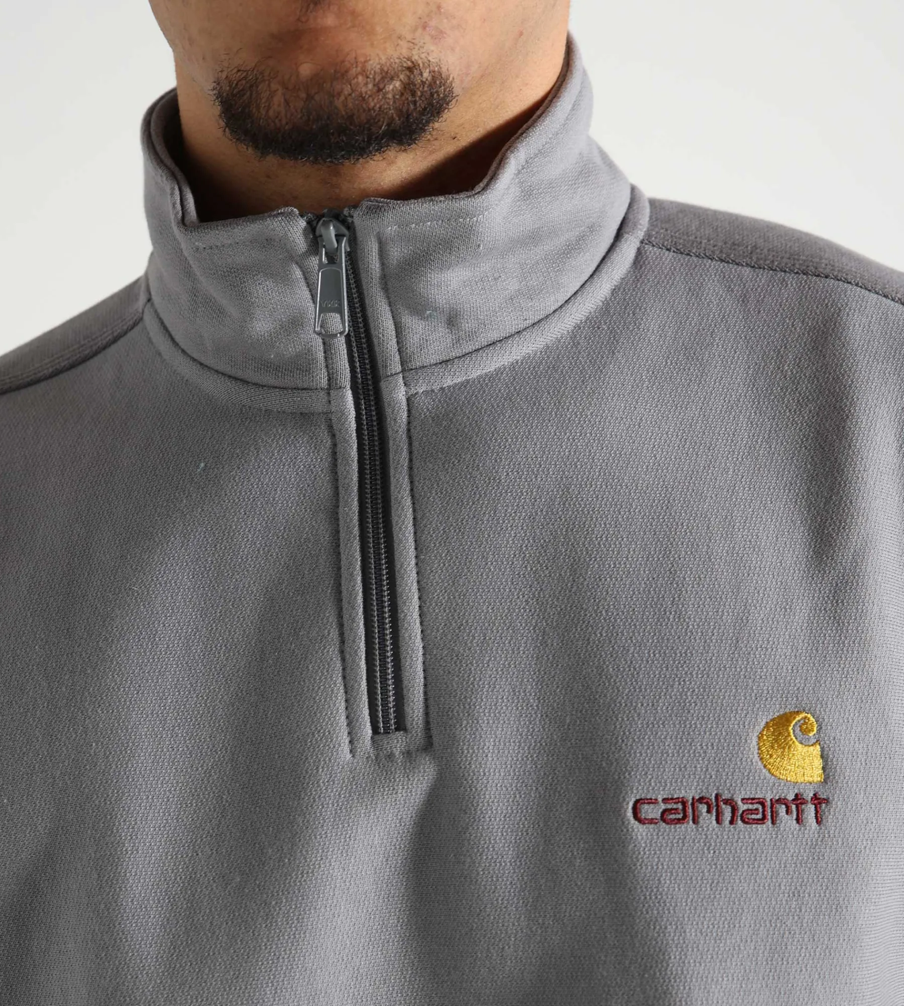 Carhartt WIP Half Zip American Script Sweater Yosemite
