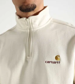 Carhartt WIP Half Zip American Script Sweater Natural