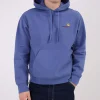 Carhartt WIP Hooded American Script Sweater Blue Iris