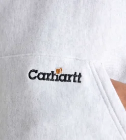 Carhartt WIP Label Script Hoodie Ash Heather
