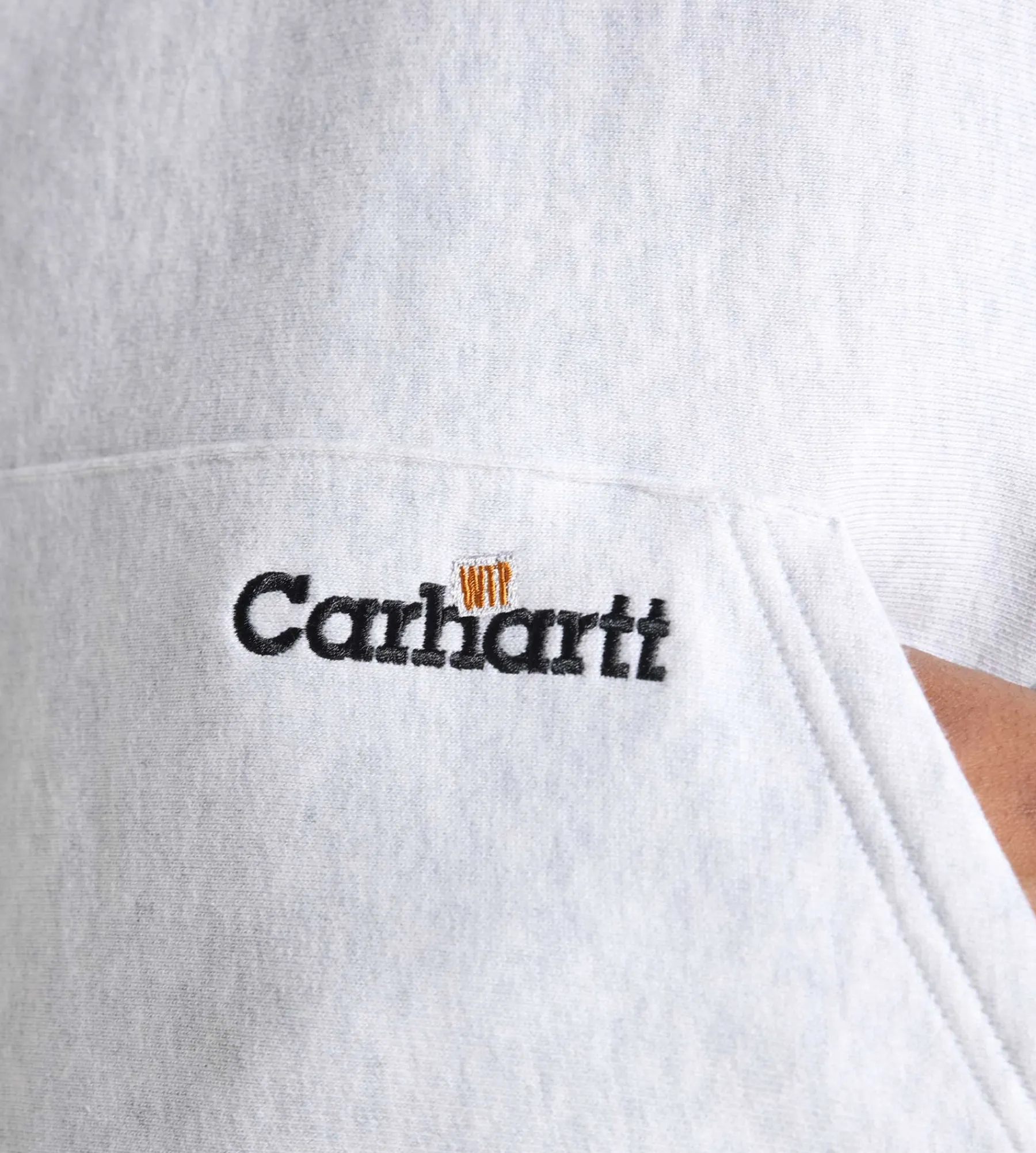 Carhartt WIP Label Script Hoodie Ash Heather