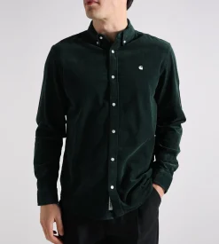 Carhartt WIP Madison Fine Cord Shirt Green Wax