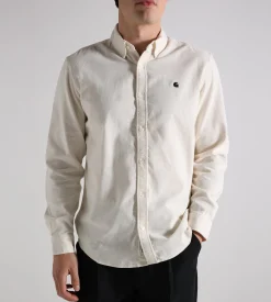 Carhartt WIP Madison Fine Cord Shirt Wax Black