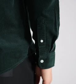 Carhartt WIP Madison Fine Cord Shirt Green Wax