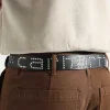 Carhartt WIP Script Studs Belt Black Silver
