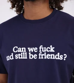 Carne Bollente Benefits with Friends T-Shirt Navy Blue