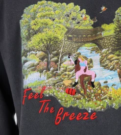 Carne Bollente Feel The Breeze T-Shirt Off-Black
