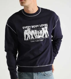 Carne Bollente Sweat Together, Stay Together Navy Longsleeve