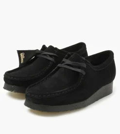 Clarks Originals W Wallabee. Black Suede