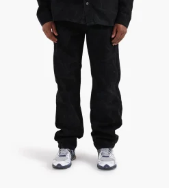 Daily Paper Floral Laser Jeans Black