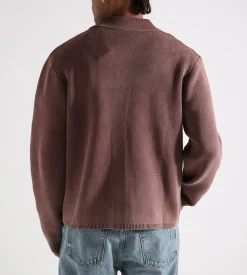 Daily Paper Shield Cable Cardigan Bordeaux Red