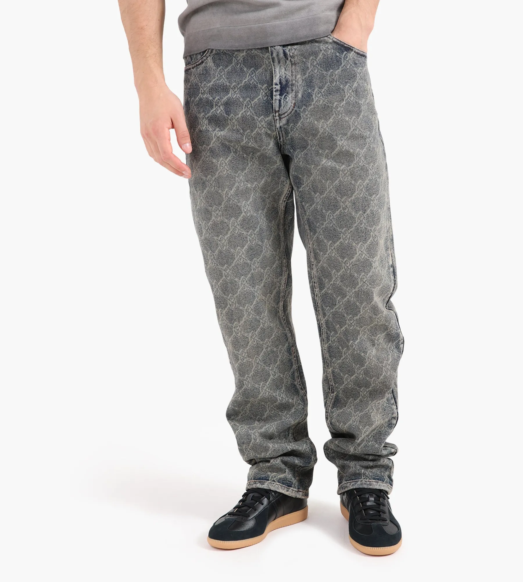Daily Paper Shield Laser Washed Jeans Blue