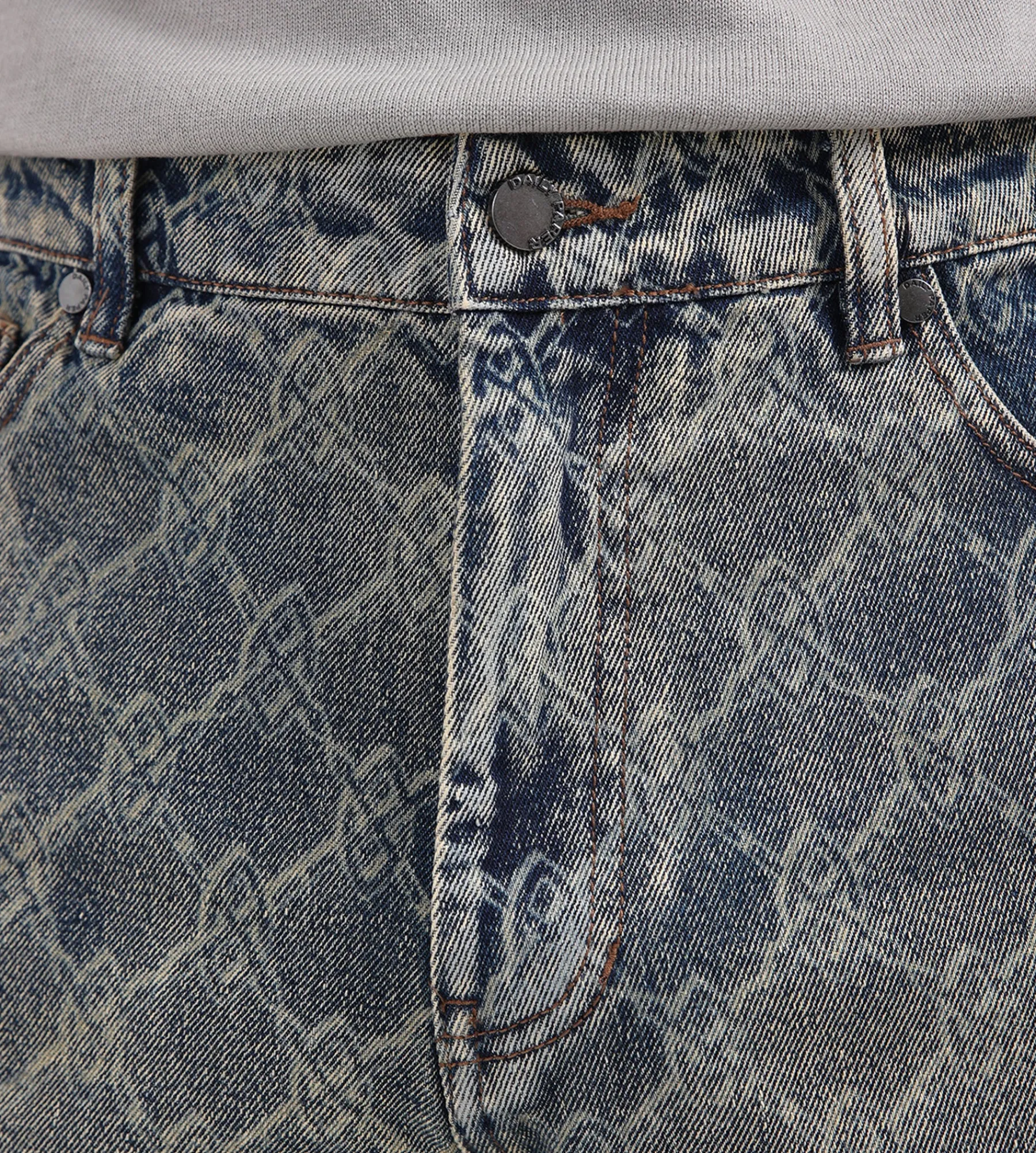 Daily Paper Shield Laser Washed Jeans Blue