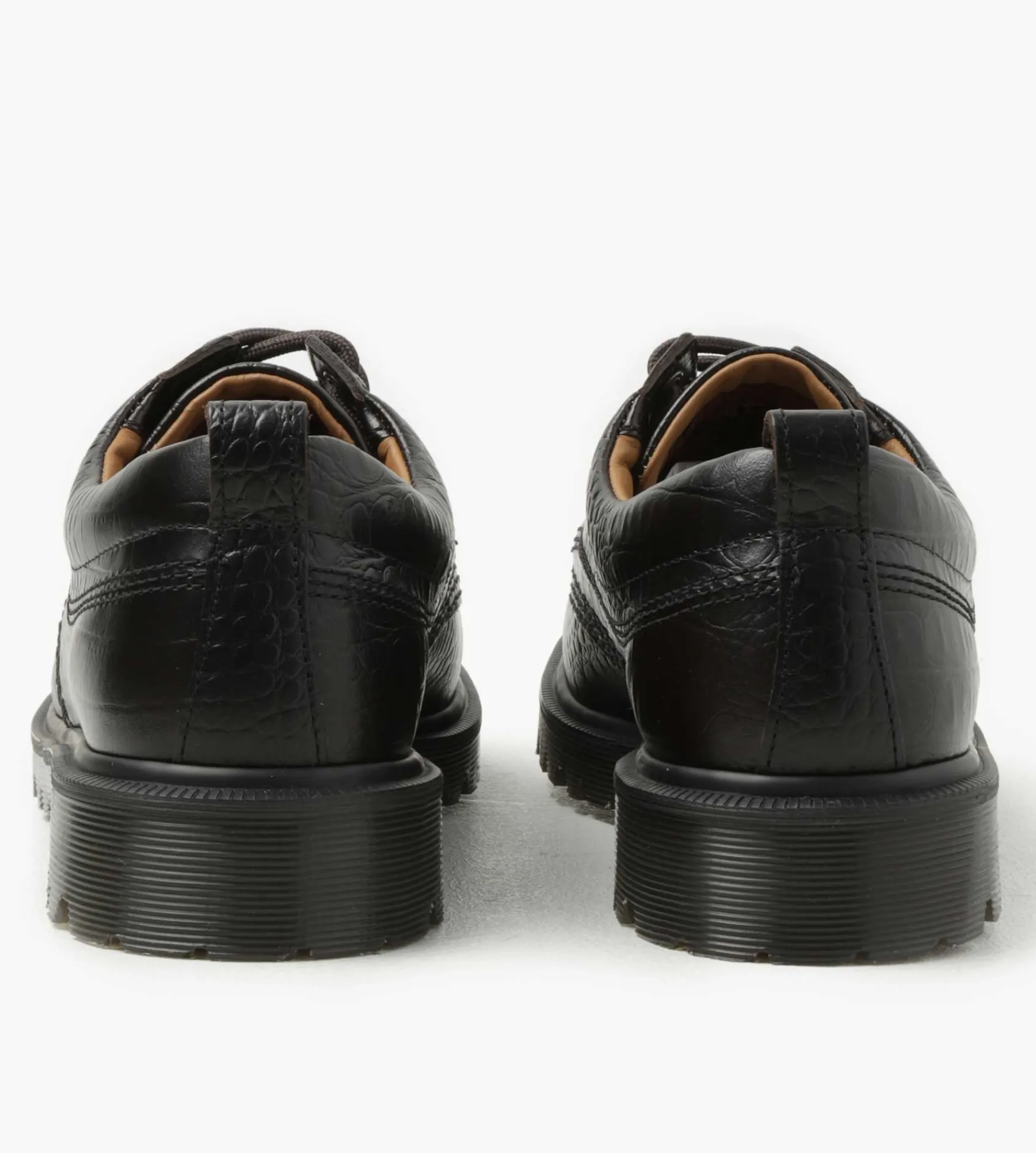 Dr. Martens Lowell Dark Brown Analine Croc Emboss
