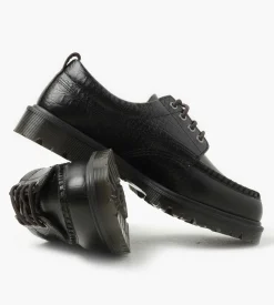 Dr. Martens Lowell Dark Brown Analine Croc Emboss