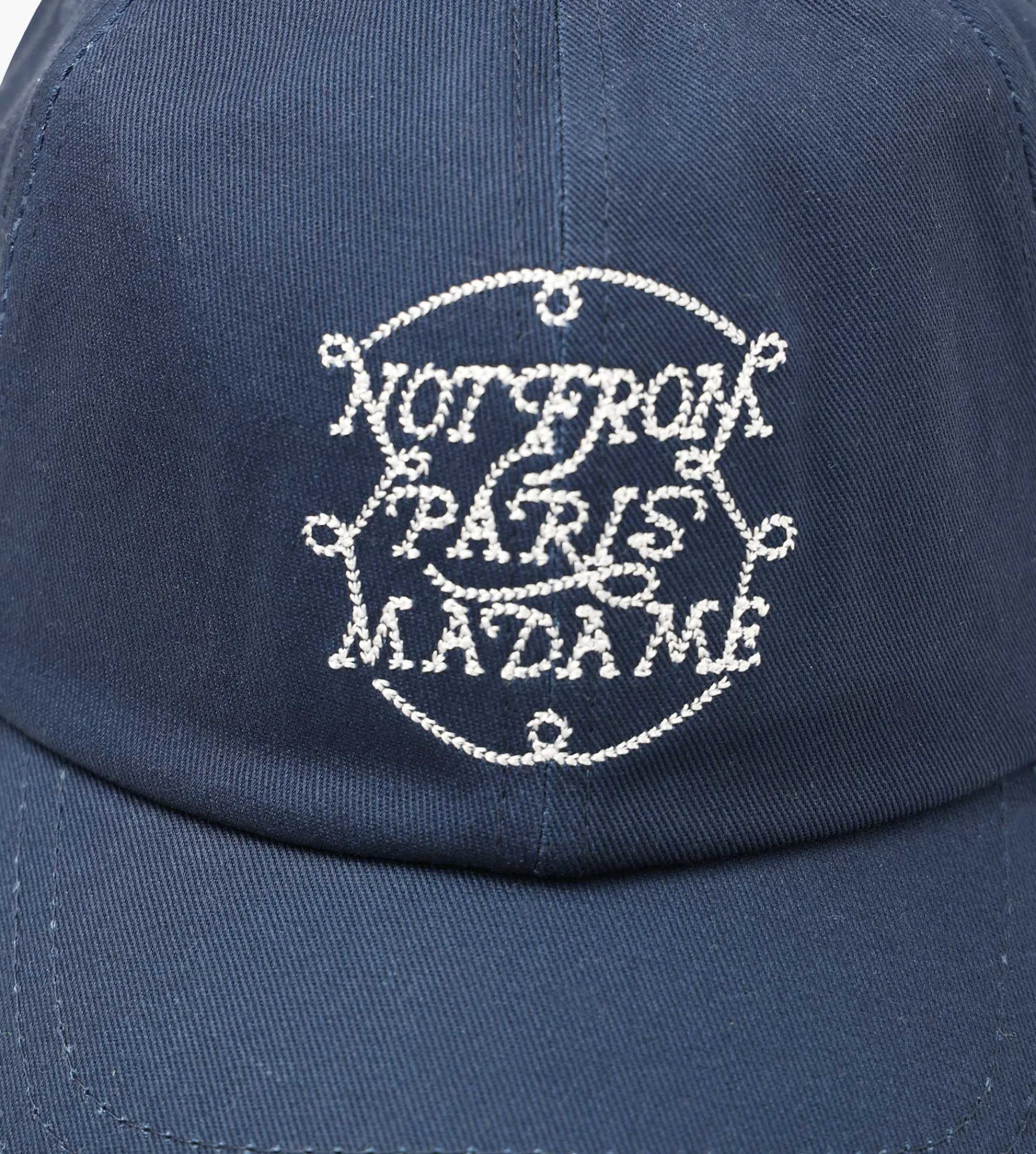 Drôle de Monsieur La Casquette Slogan Tresses Navy