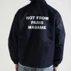 Drôle de Monsieur La Veste Slogan Navy