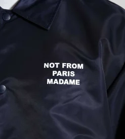 Drôle de Monsieur La Veste Slogan Navy