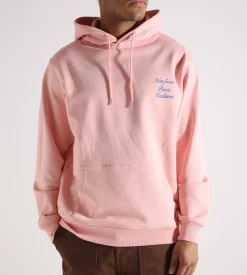 Drôle de Monsieur Le Hoodie Slogan Cursive Light Pink