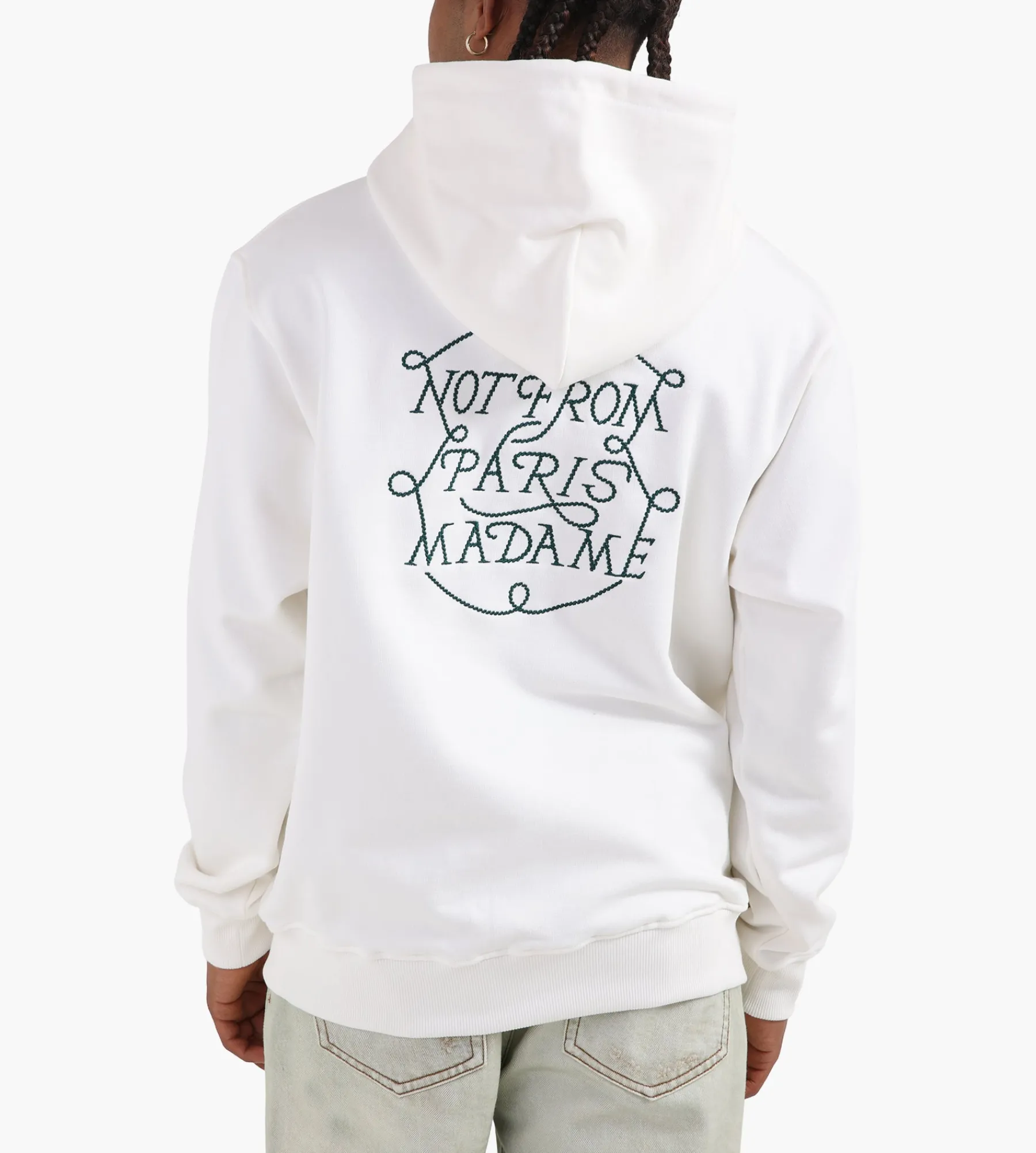 Drôle de Monsieur Le Hoodie Slogan Tresses Off White