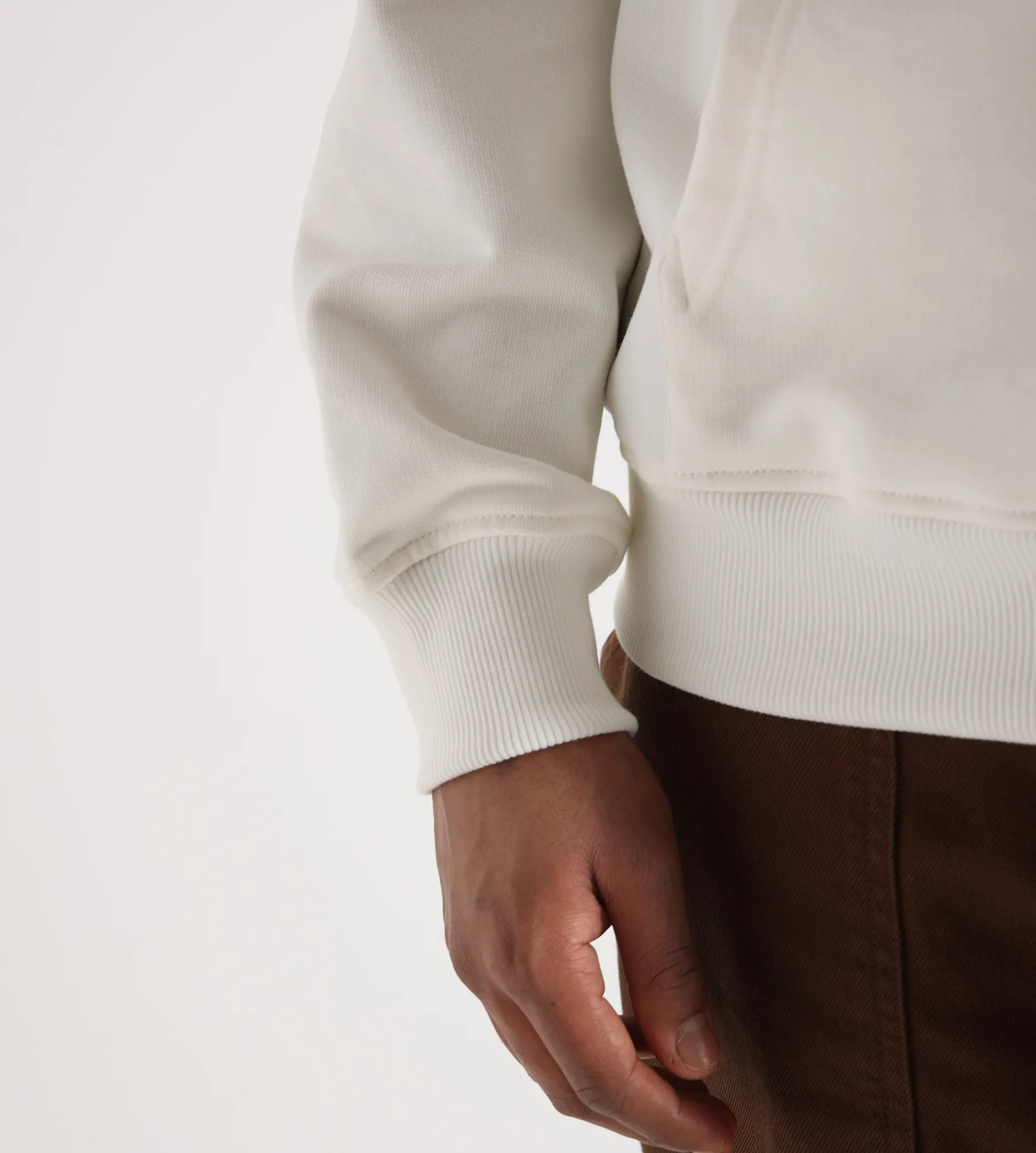 Drôle de Monsieur Le Hoodie Slogan Cursive Off White