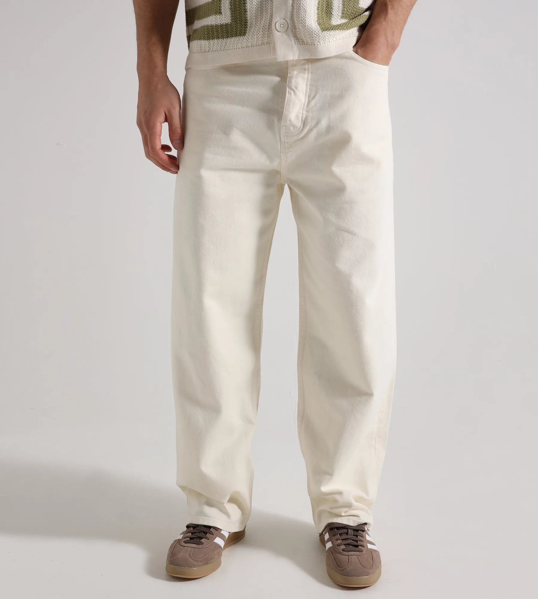 Drôle de Monsieur Le Jean Baggy …cru Off White