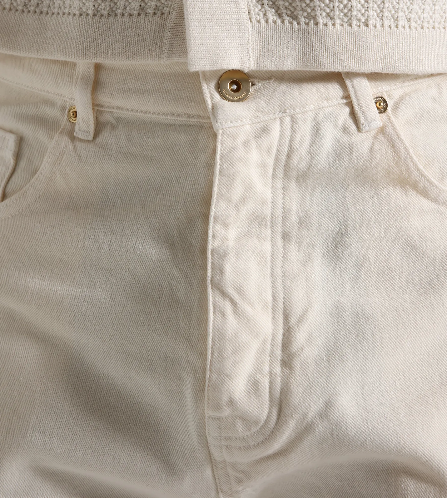 Drôle de Monsieur Le Jean Baggy …cru Off White