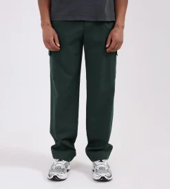 Drôle de Monsieur Le Pantalon Cargo Laine Forest Green