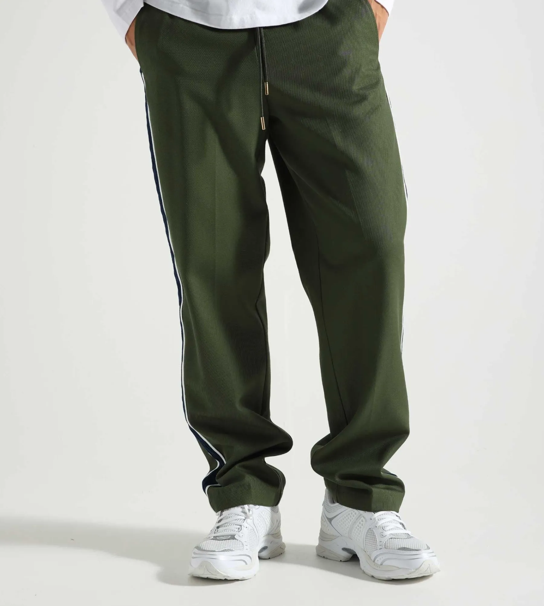 Drôle de Monsieur Le Pantalon Torsades Kaki
