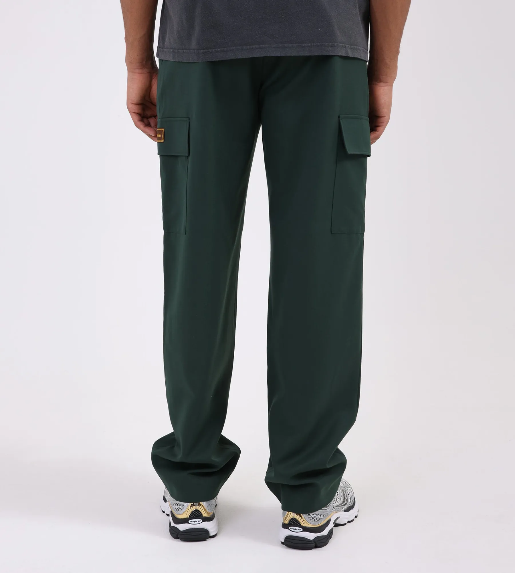 Drôle de Monsieur Le Pantalon Cargo Laine Forest Green